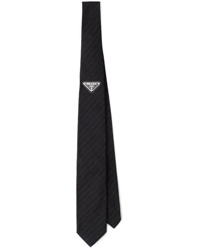 black prada tie|Prada ties farfetch.